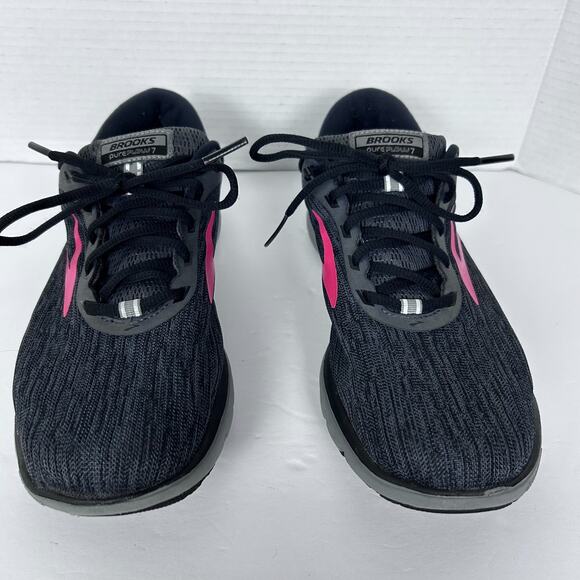 Brooks Pure Flow 7 Running Sneaker Shoes Womens US 10.5 B Black Lace-Up Low Top - Picture 5 of 15